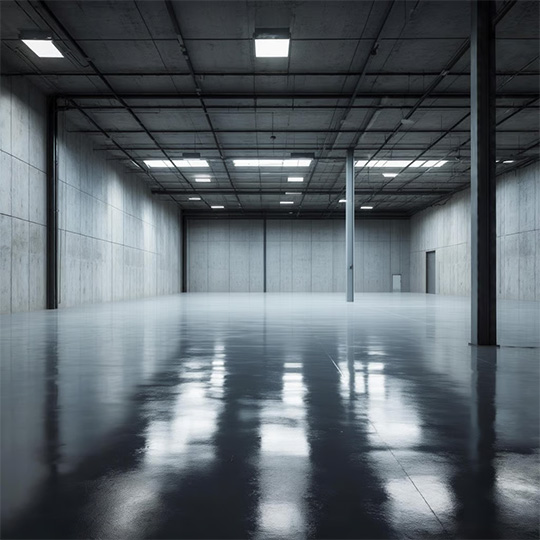 Commercial Building With Lights