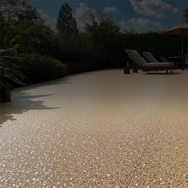 Outdoor Concrete With Chairs