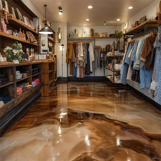 Brown Marble Floor In Store